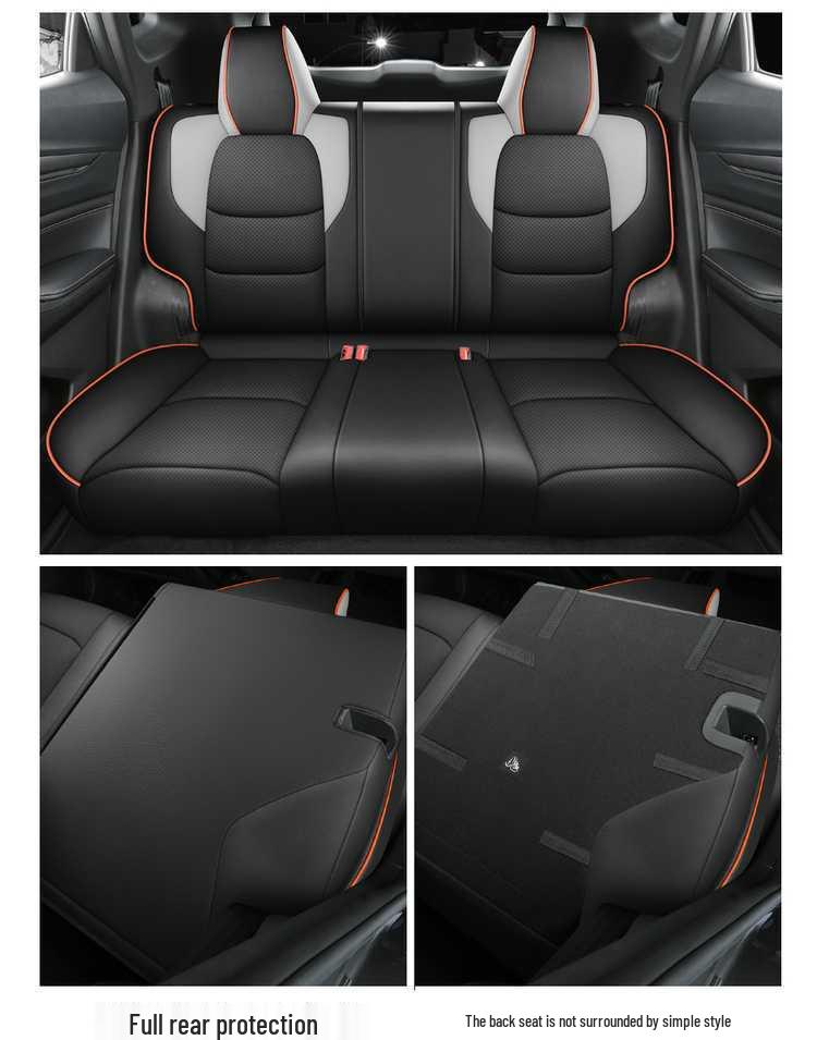 Всесезонный универсальный кожаный чехол на сиденье Changan X5 Plus - Дышащая подушка с полным покрытием.