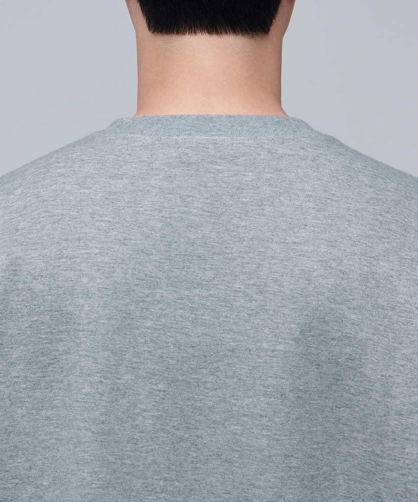 MUSINSA STANDARD Flat Terry Oversized String Sweatshirt [Medium Grey]