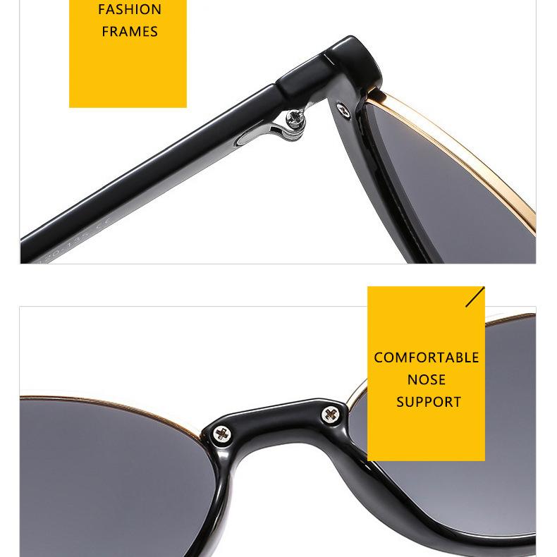 Жен. Очки для вождения в пригородных поездках Уличная стрельба Для вечеринок Защита от солнца Защита от ультрафиолета Мода Индивидуальность Ретро Хип-хоп Панк Солнцезащитные очки с кошачьим глазом