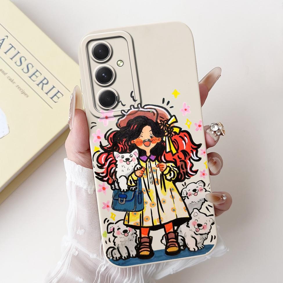 Для Samsung S23 FE S 23 Plus Ultra Чехол Милый Кот Роскошный Забавный Девушка Силиконовый Чехол для Телефона Для Samsung S23 Ultra Funda Coque Capa