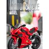1/10 Ducati V4S S1000RR H2R литой под давлением мотоцикл модель коллекционная модель внедорожного мотоцикла звук и свет детские праздничные подарки