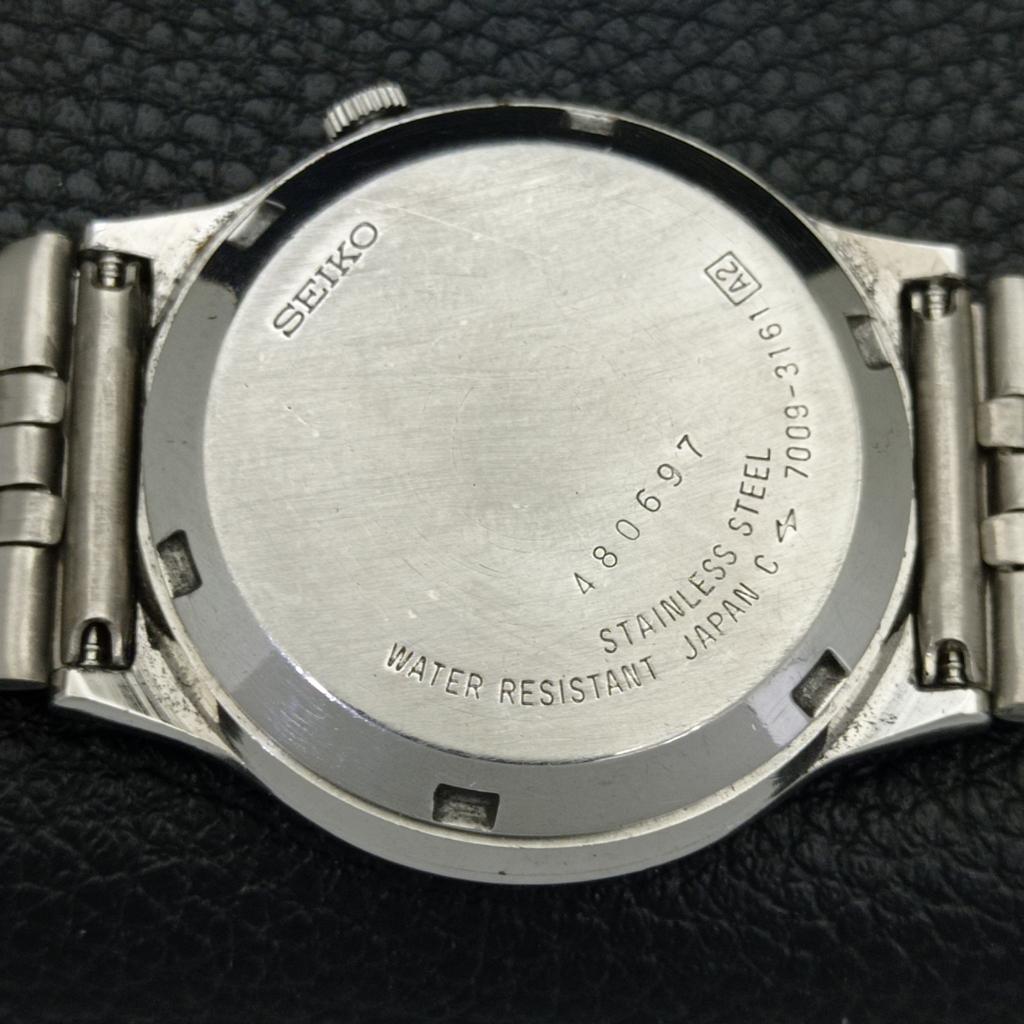 ОРИГИНАЛЬНЫЕ ВИНТАЖНЫЕ МУЖСКИЕ АВТОМАТИЧЕСКИЕ ЧАСЫ SEIKO 7009A ЯПОНИЯ С ЗЕЛЕНЫМ ЦИФЕРБЛАТОМ a701682-5 R206c-a701682