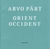 CD ARVO PÄRT,T NU KALJUSTE,SWEDISH RAD - Orient & Occident  ECM1795 ECM New Series 2002 Japan Classical Used