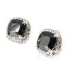 [I3777] - Дизайнерские серьги "Сисси" черно-белые (цирконии)