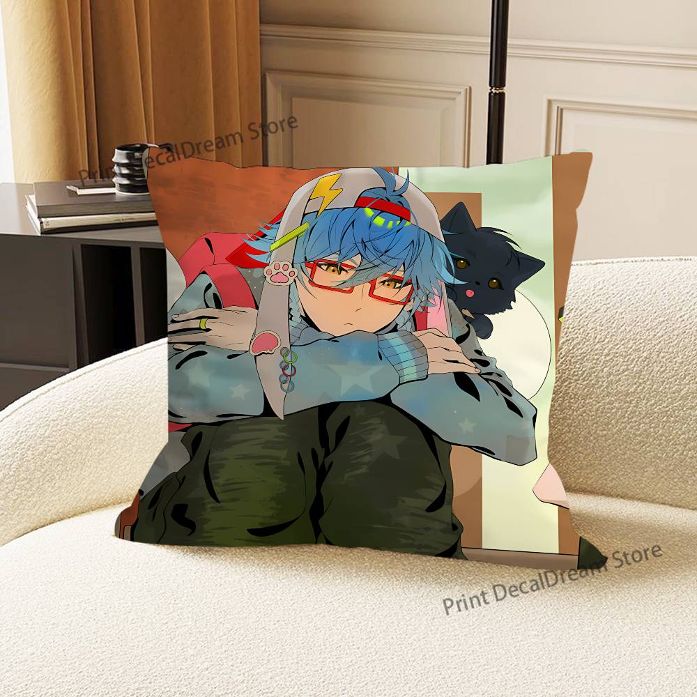 Aoba Seragaki DDRAMAtical Murder Pillow Case For Sofa Decor Car Office Room Printing Cushion Cover Decorations and Protector