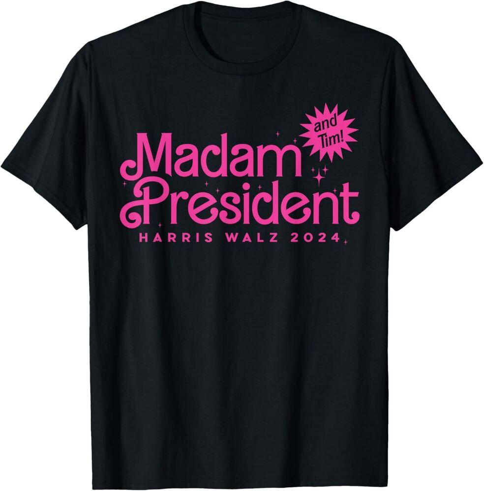 Madam President Kamala Harris And Tim Walz 2024 T-Shirt Unisex T-Shirt