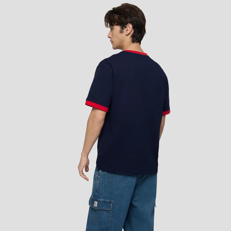 Gap Унисекс футболка с коротким рукавом, colorblock, спортивный принт
