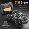 Мини-дрон S156: Аэрофотосъемка высокой четкости, 4-осевая бесщеточная конструкция с оптическим потоком и дистанционным управлением.