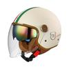 3C Certified Motorcycle Half Helmet Electric Bike Universal All Adult 3/4 Style