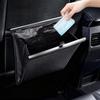 Reelyo Автомобильная мусорка Совместимая Многофункциональный ящик для автомобиля Подвесная автомобильная мусорка Автоаксессуары Тонкая ПУ-кожа Большая вместимость Водонепроницаемая Магнитная