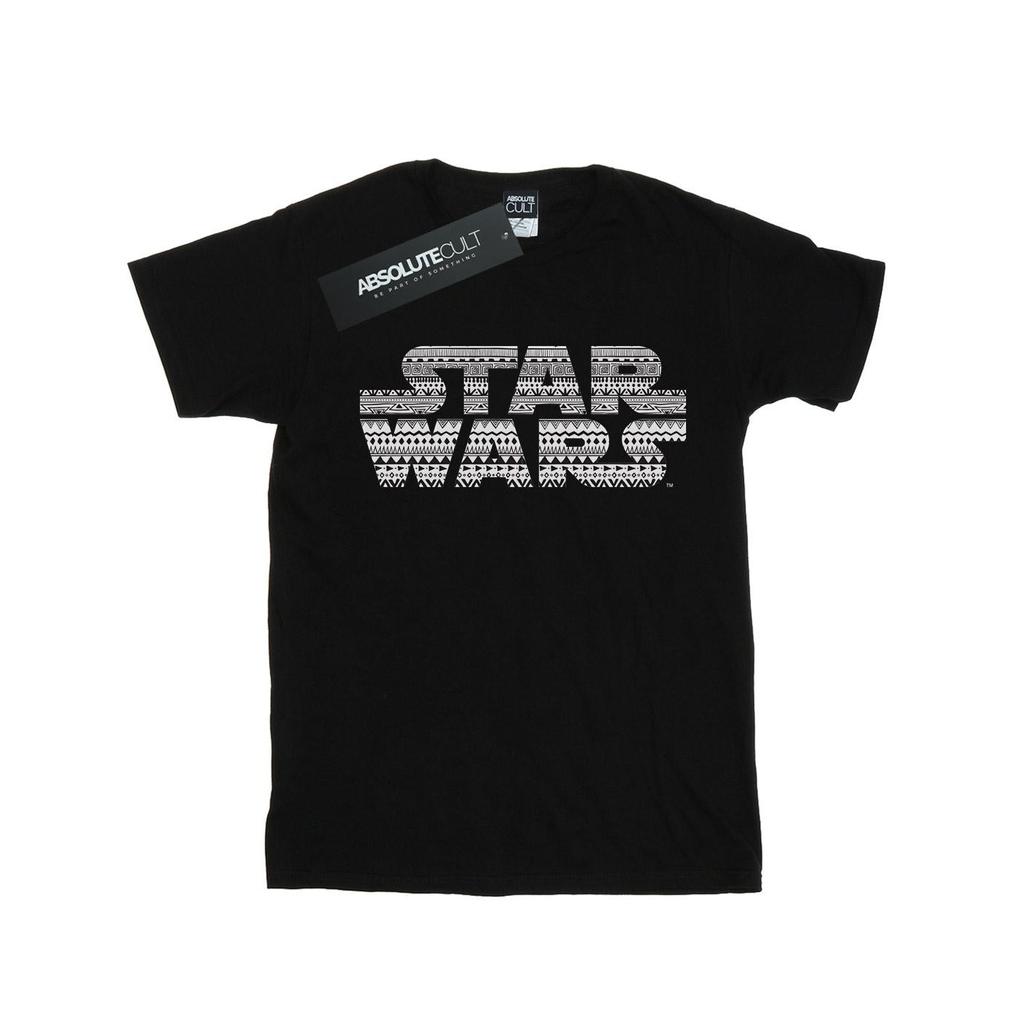 Star Wars Mens Aztec Logo Mono T-Shirt