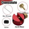 Gugaguga AB1 Lock-n-Load Metal Anvil Base Kit (1 Set) for Length Measurement, Compatible with Comparator Bushings, Replacement for Caper Base Anvils