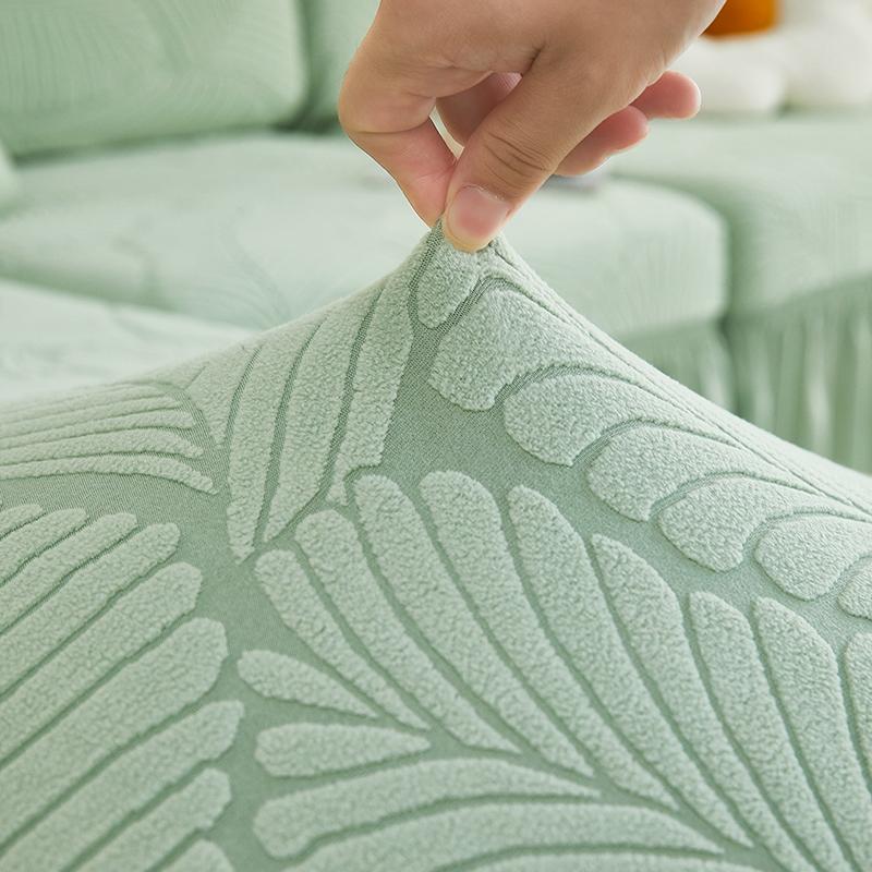 Чехол для дивана с жаккардовым принтом и юбкой, универсальный чехол для дивана в гостиную на 1/2/3/4 места