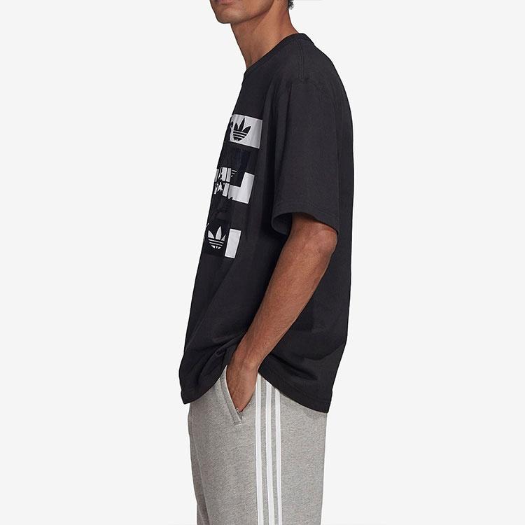 adidas originals Msg Ss Tee Logo Short Sleeve Black Men's FM2253