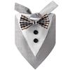 Tanpopo Big Dog Collar Triangular Bandana Scarf Elegant Bow Tie Suit Clothing Pet Costume Clothes for Wedding Engagement Party