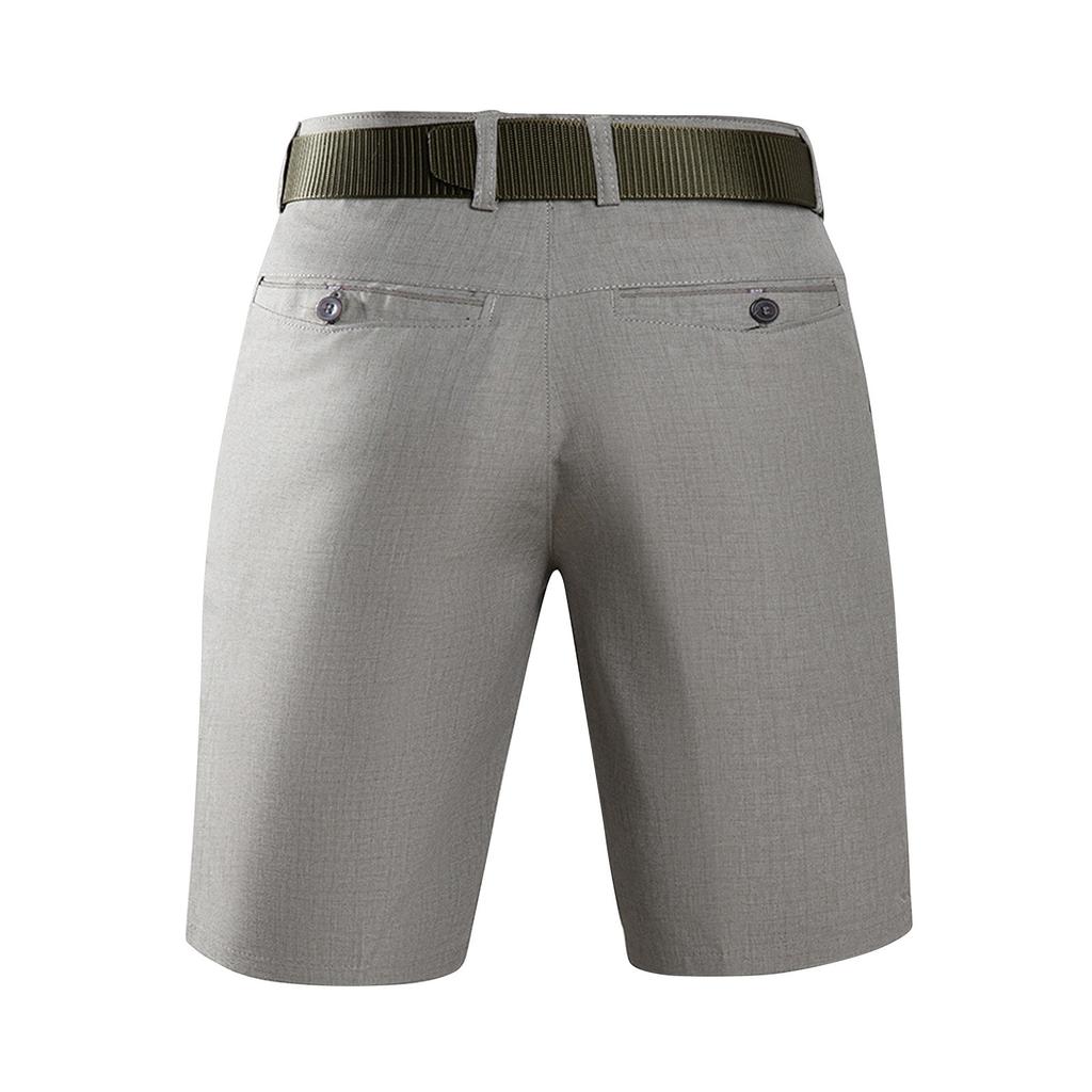 Мужские летние рабочие шорты, свободные повседневные брюки с пятью точками, мужские летние однотонные повседневные шорты-карго