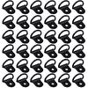 Black D Rings Anchor Lashing Ring, D-Ring Tie Downs, for Car Truck Trailer Cargo RV Boats (Silver 18 Pcs)