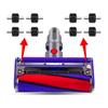 Мягкие колеса для роликовой щетки пылесосов Dyson V6 V7 V8 V10 V11 V15 Запасные части для мягкой роликовой головки Маленькие колеса Аксессуары Часть