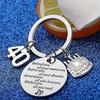 Birthday Stainless Steel Key Chain Stainless Steel Birthday Present Keyring  Jewelry