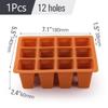 Silicone 4/6/12 Cell Seed Starting Tray Reusable Indoor Garden Nursery Box Seedling Pot Plants Propagation Germination Container