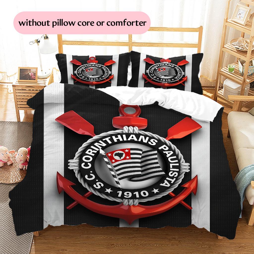Corinthians Pattern Bedding Quilt Set Home Decoration Gift (1 * duvet cover + 2 * pillowcase without core)