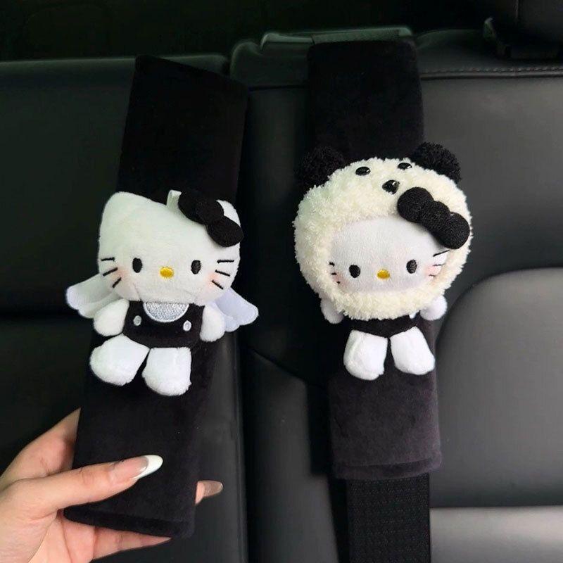 Sanrio Hello Kitty Car Seat Belt Shoulder Cover Decompression Comfort Car Accessories Safety Belt Protective Cover