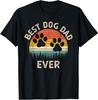Best Dog Dad Ever Vintage Father's Day Dog Lover T-Shirt