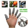 10Pcs Anti-Cut Finger Cover Finger Protector Sleeve High-Strength Safety Flexible Anti Cut Fingertip Gloves Kitchen Tool