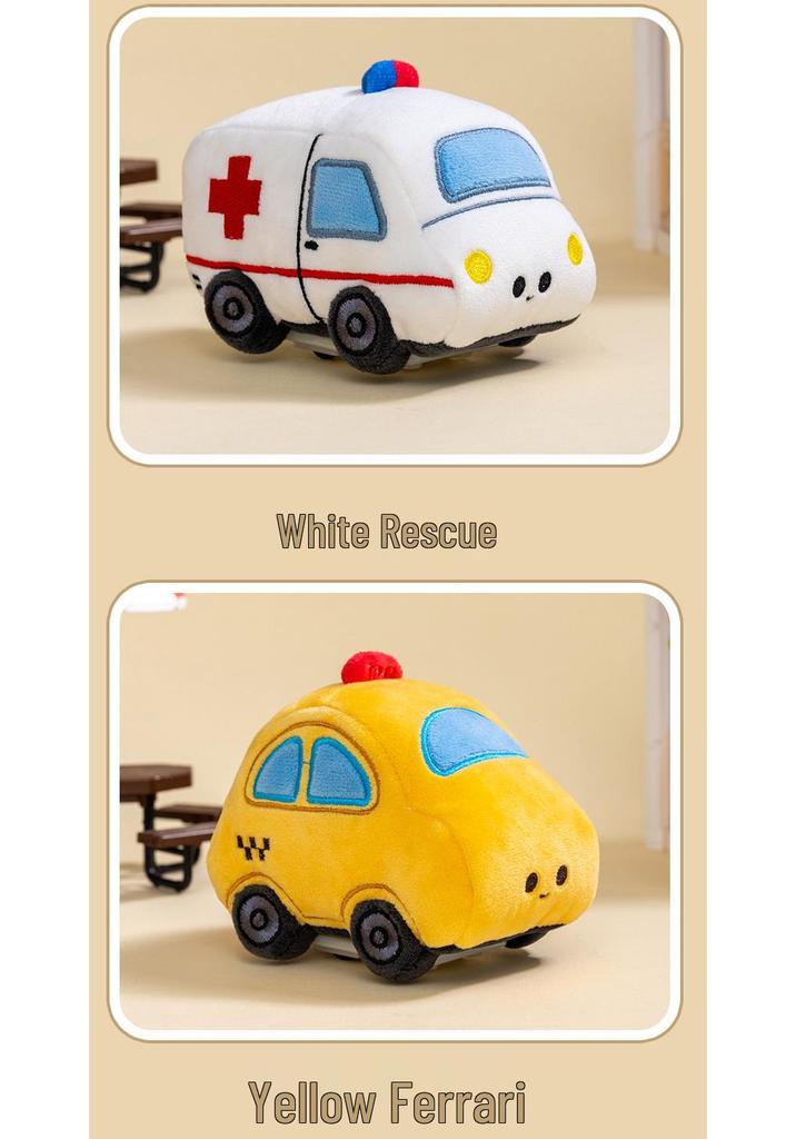 Original Cute 3D Cartoon Plush Roller Skating Car Toy - Mini Doll Figure Gift for Children