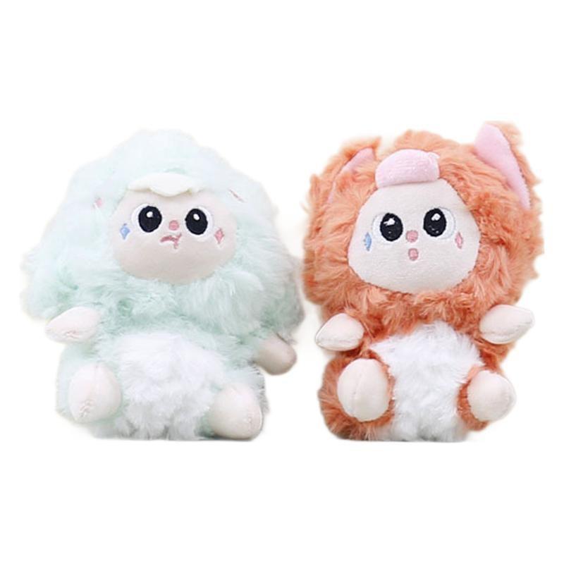 Charming Plush Animal Figure Keychain With Soft Fabric And Vibrant Colors