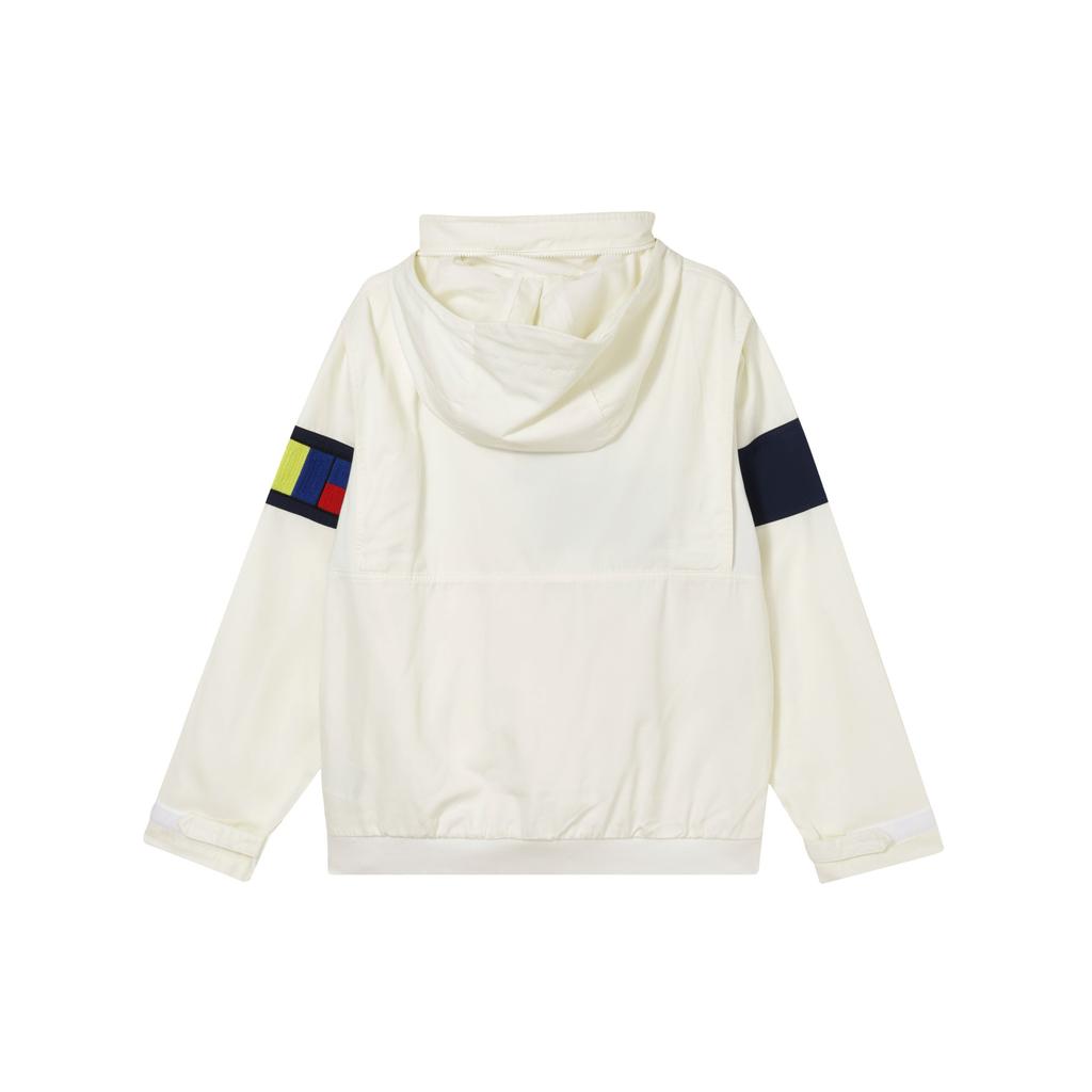 Nike Logo Print Single-Breasted Drawstring Hooded Jacket Men Outerwear White DA0367-133