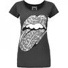 Женская/женская футболка The Rolling Stones Leopard Lick