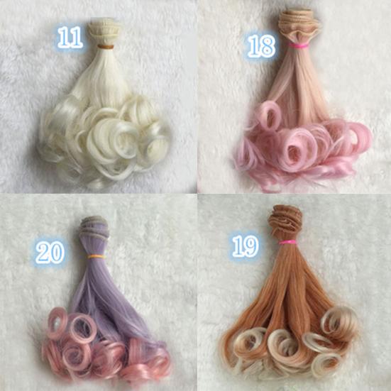 Милая DIY Длинная Женская Косплей Кукла Кудрявый Парик Аниме Вечеринка Наращивание Волос Накладка