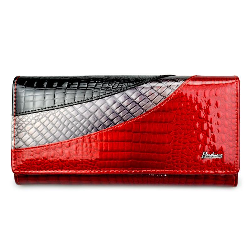 Womens Wallet Genuine Leather Wallets Female Fashion Alligator Long Women Wallets And Purses Coin Purse Card Holder Clutch