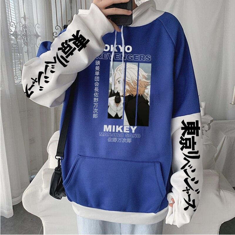 Японское аниме Токио Мстители Майки Манджиру Сано мужские толстовки Harajuku повседневные унисекс зимние негабаритные толстовки с героями мультфильмов толстовка