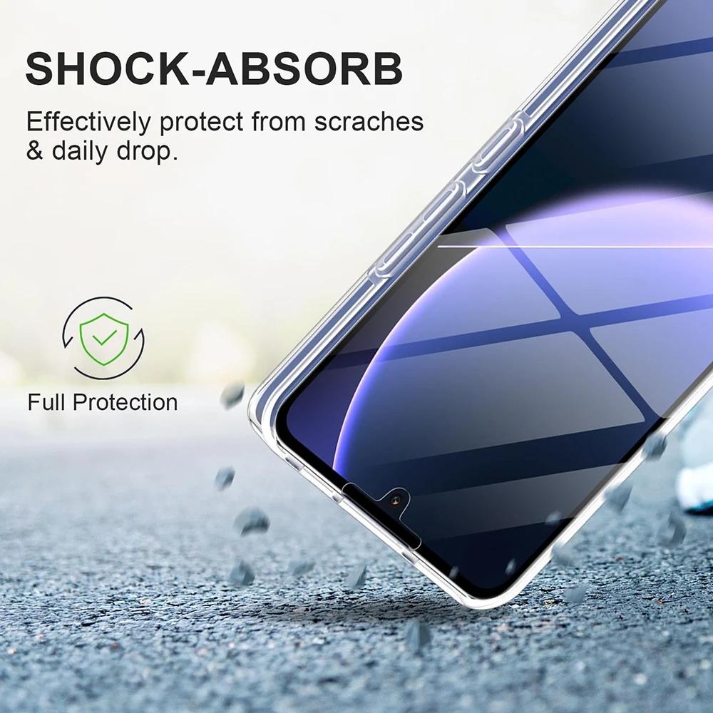 Чехол-накладка на весь корпус для Xiaomi Mi 14 13 13T 12 12T 12X 11 11T Pro Lite, прозрачная гибридная жесткая защита экрана, мягкая тонкая оболочка
