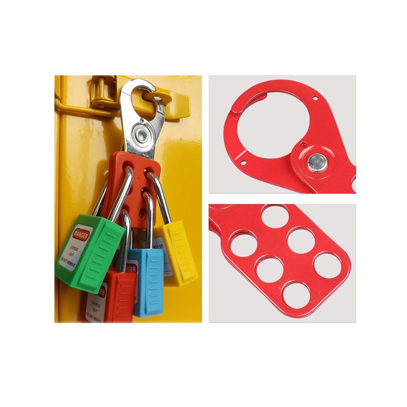OEM/ODM 6 Hole Safety Lockout Hasp for 6pcs Safety Lockout Padlock 38mm