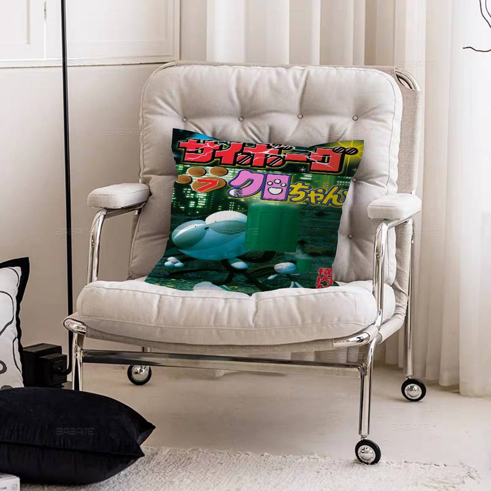 Anime Cyborg Kuro-chan Personalized Pillow Dust Cover Bedroom Kids Party Decoration Pillowcase Birthday Children Gift