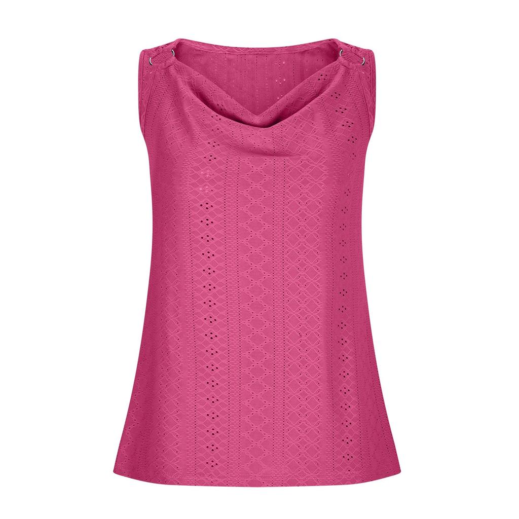 Women Casual White Embroidery Tank Tops Spring Summer V Neck Loose Fit Camisole Boho Style Pullover Sleeveless Blouse Camisetas