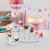 Acrylic Display Stand ,Rack Organizer ,Multi Angle Shelf for Cupcake