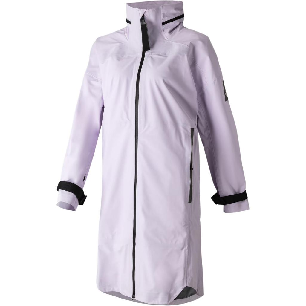 Adidas Myshelter Готов к дождю Уличная мода Универсальная куртка Женская куртка Светло-фиолетовая Многоцветная FT8910