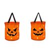 Светодиодный свет Хэллоуин Кошелек или жизнь ведро тыква конфеты сумки складная корзина на Хэллоуин для вечеринки в честь Дня благодарения подарочная корзина