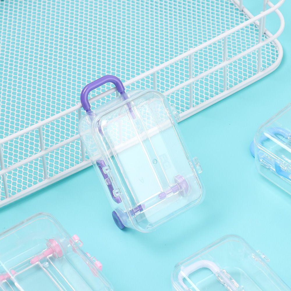 Doll Handbag Case Plastic Lovely Small Clutch Dolls Miniature Toys Jewellery Box Mini Suitcase