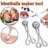 Зажимы для фрикаделек из нержавеющей стали Инструмент для приготовления фрикаделек Непригораемые фаршированные мясные шарики Рыбные шарики Форма для рисовых шариков Кухонные гаджеты