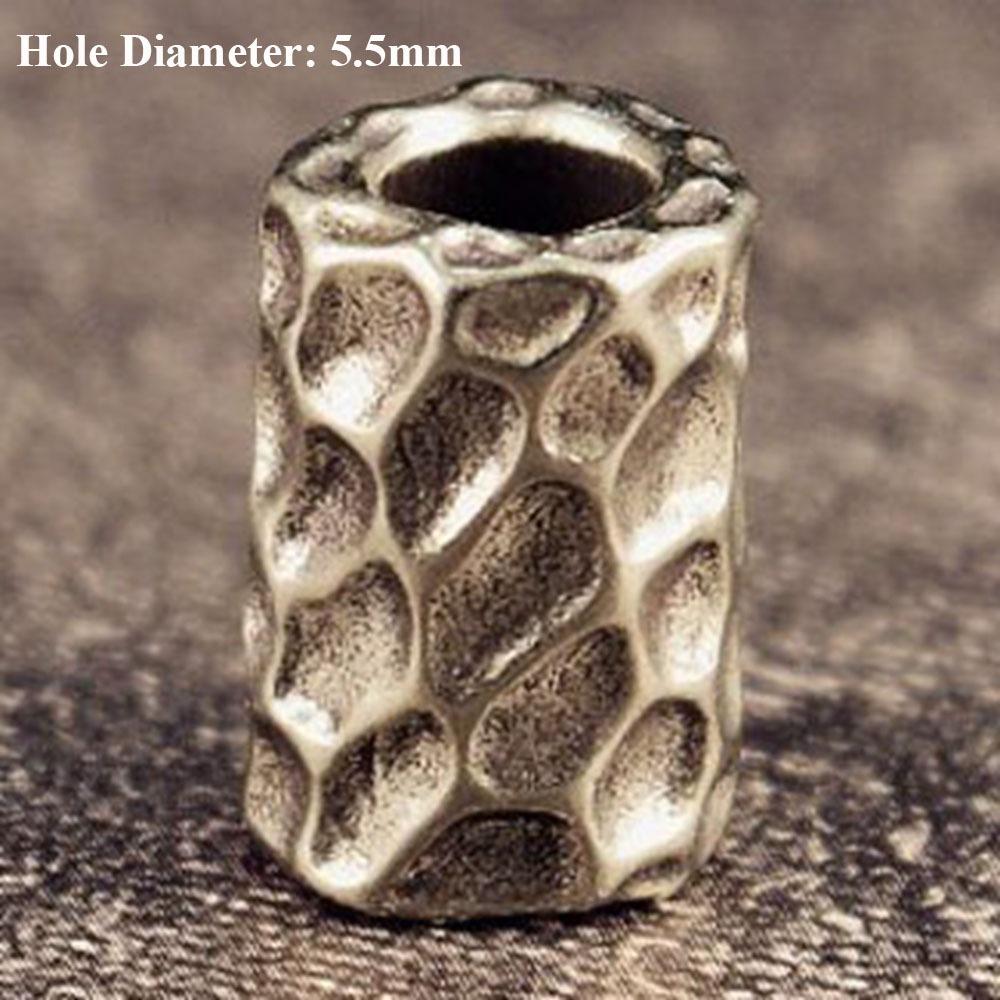 Браслет-кольцо ручной работы в стиле ретро с бусинами, шнурок-подвеска, EDC инструмент для улицы