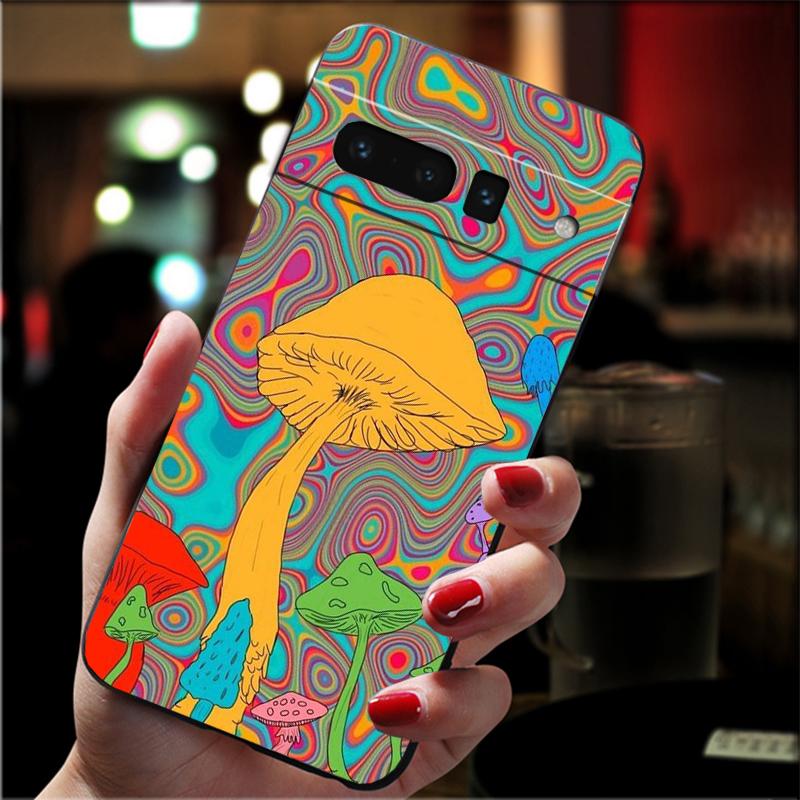 Phone Case for Google Pixel 10 9 Pro XL 9A 8 7 6 Pro Pixel 8A 7A 6A Pixel 8 7 6 5 Mushrooms Case