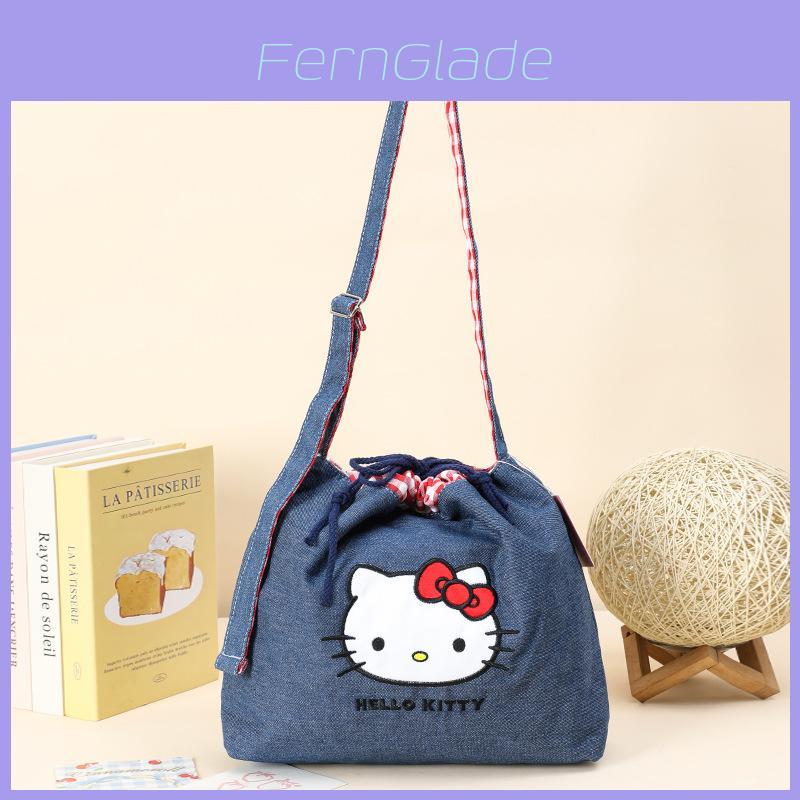 Сумка через плечо Hello Kitty из джинсовой ткани для детей и коллекционеров