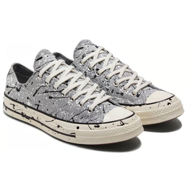 Converse Ретро удобные парусиновые кеды с низким верхом 1970-х годов, унисекс, серые