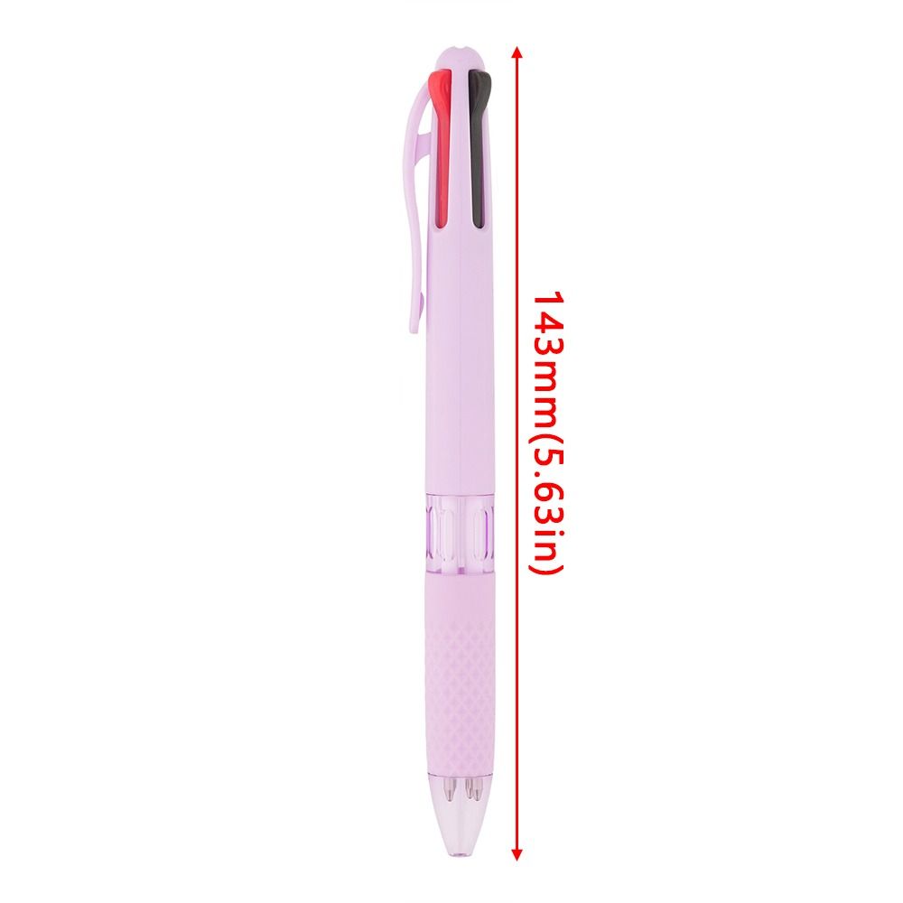 0.7mm Tip 4 Color Pen Press Using Writing Pen Multicolor Ballpoint Pen School Office