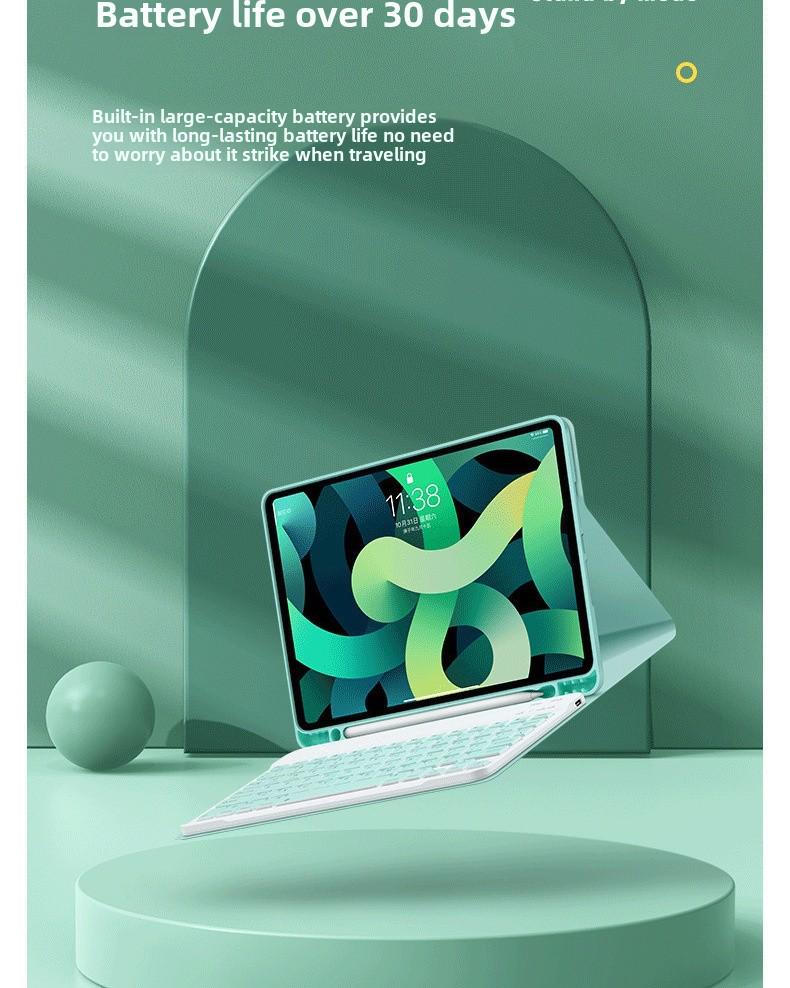 Защитный чехол с магнитной Bluetooth-клавиатурой для iPad Air 5 и 9-го поколения, защита от падений, все включено